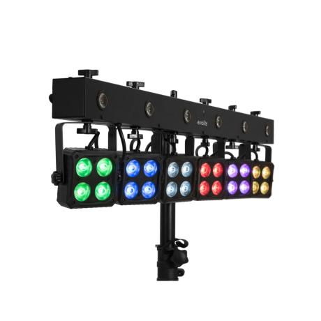 EUROLITE Bar with 6 RGBW spots and 6 white strobe LEDs
