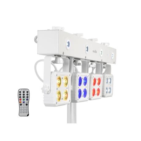 EUROLITE Bar with 4 RGBW spots and 4 white strobe LEDs