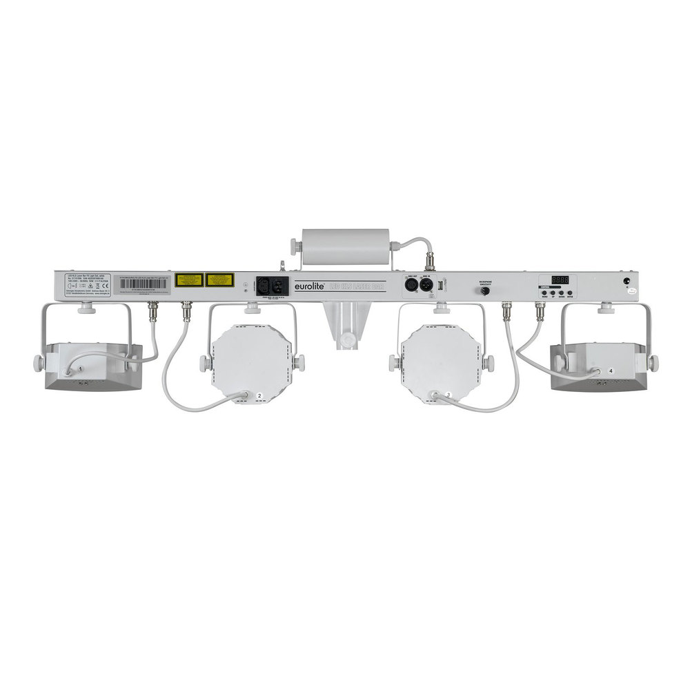 EUROLITE Bar with 2 derbies, 2 spots, white strobe LEDs