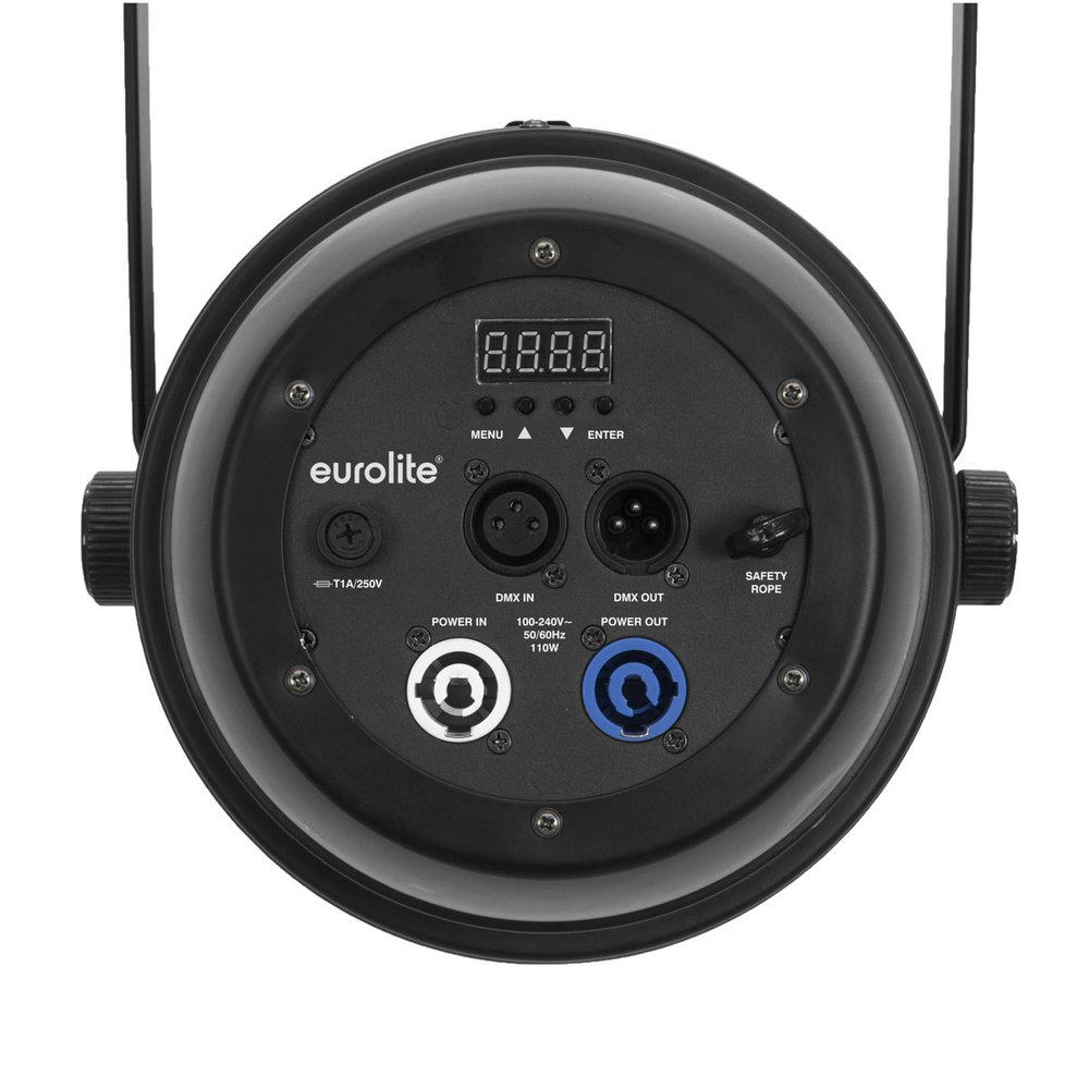 EUROLITE LED PAR 100W WARM WHITE AND MANUAL ZOOM BLACK