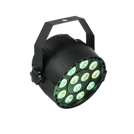 EUROLITE COMPACT SPOTLIGHT WITH 12 X 3 W 3IN1 LEDS IN RGB AND DMX CONTROL