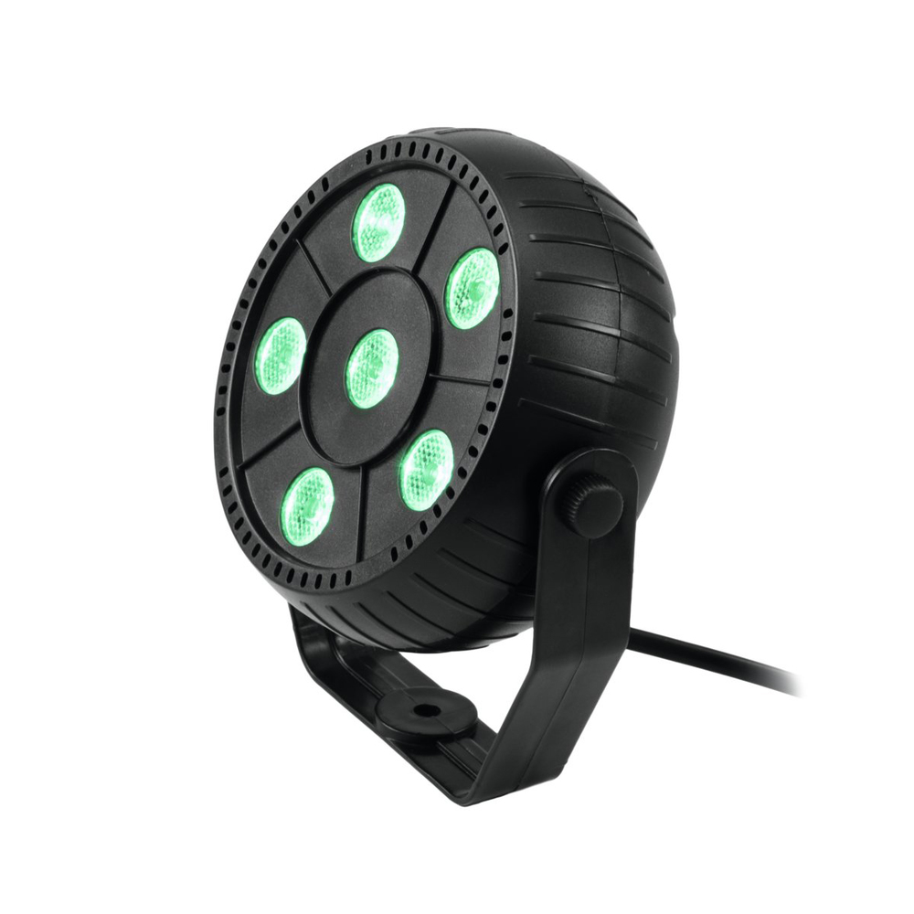 EUROLITE SMALL SPOT WITH 6 LEDS AND RGB COLOR CHANGE