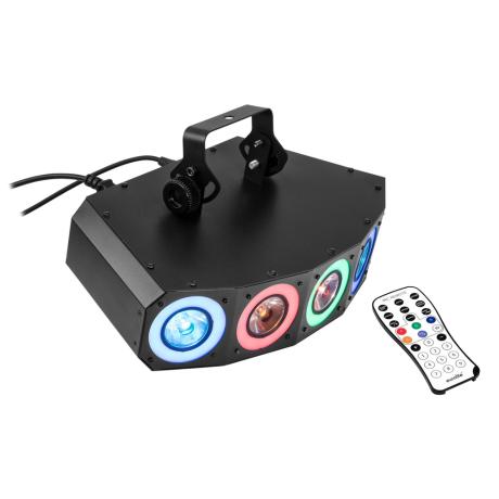 EUROLITE LED HYBRID ΦΩΤΙΣΤΙΚΟ BEAM RGBAW+UV 5X10W+50X0,2W