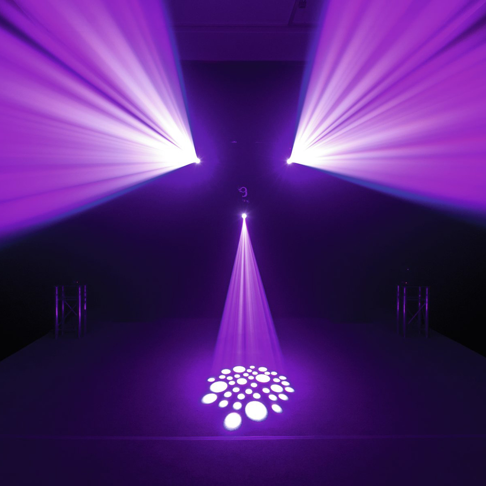 EUROLITE HANDY-SIZE SPOTLIGHT WITH 30 W LED, GOBOS AND COLOR WHEEL