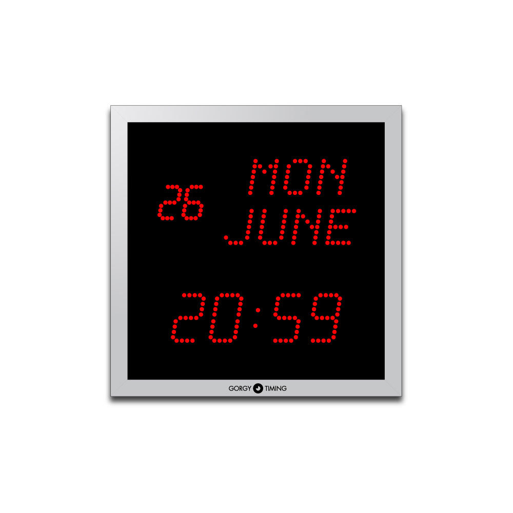 GORGY TIMING DIGITAL CALENDAR CLOCK LEDICA ALPHA CARREE 7M