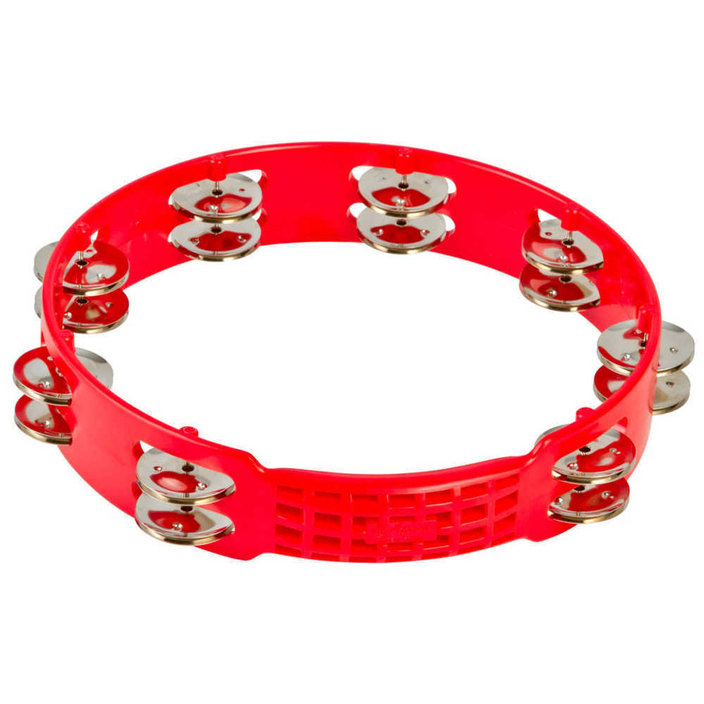 LATIN PERCUSSION TAMBOURINE ASPIRE PLASTIC 10' RED