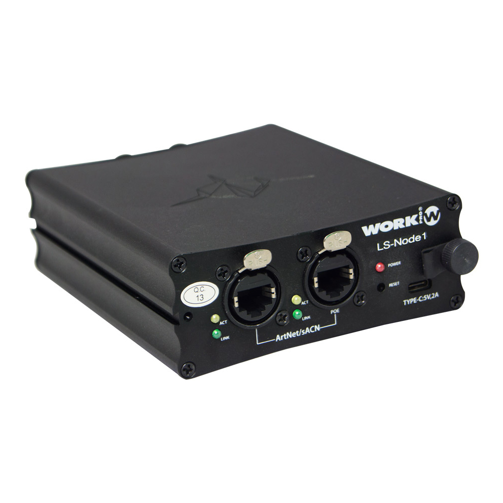 WORK 1 UNIVERSE RDM/DMX STREAMING DEVICE