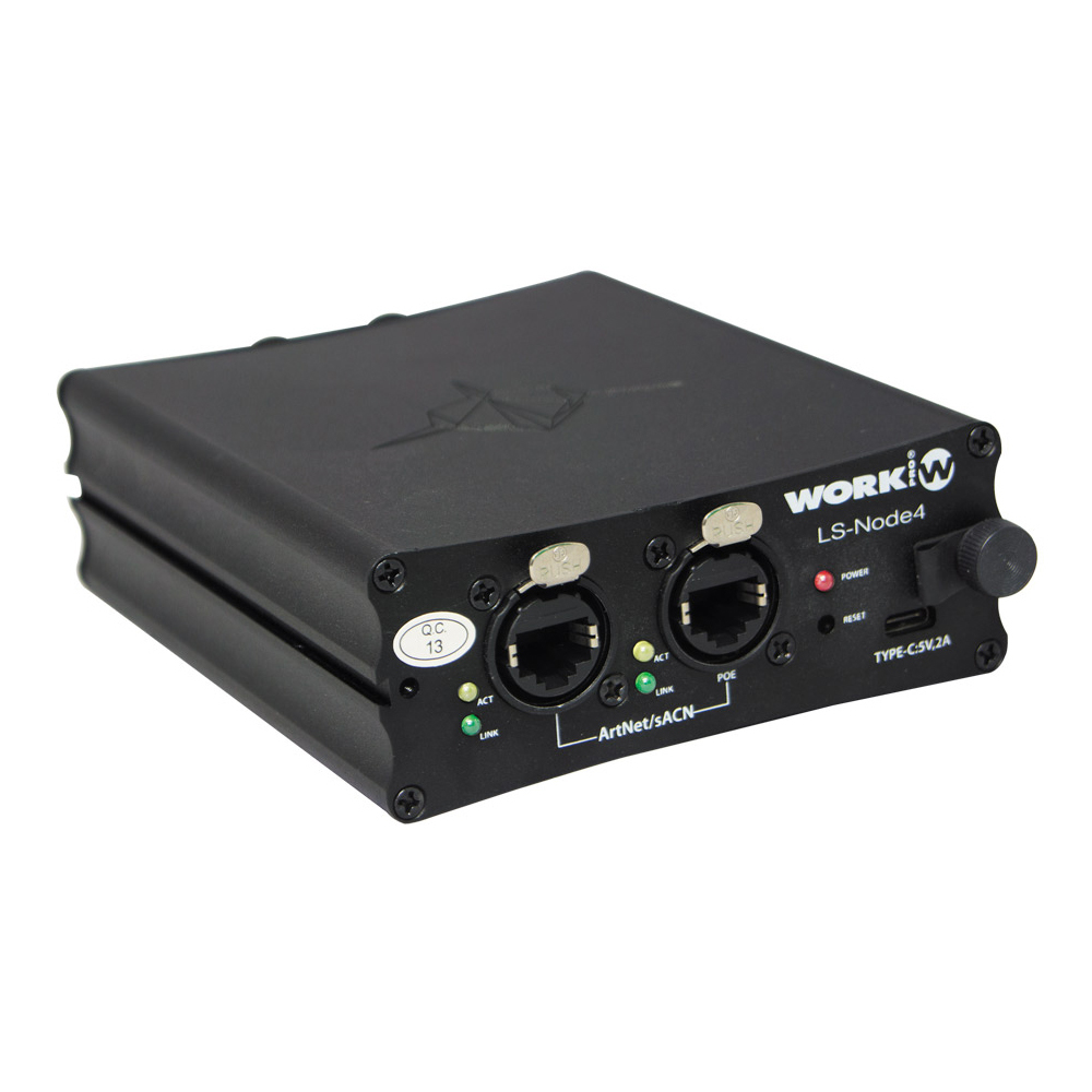 WORK 4 UNIVERSES RDM/DMX STREAMING DEVICE