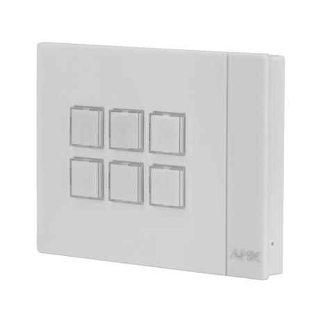 AMX Massio 6-Button Eth.ControlPad, Landscape White