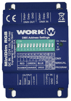 WORK 3CH RGB CONTROLLER 6A 12/24V