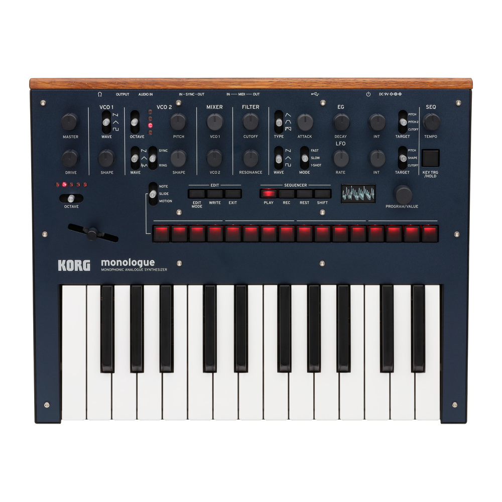 KORG MONOPHONIC ANALOG SYNTHESIZER BLUE