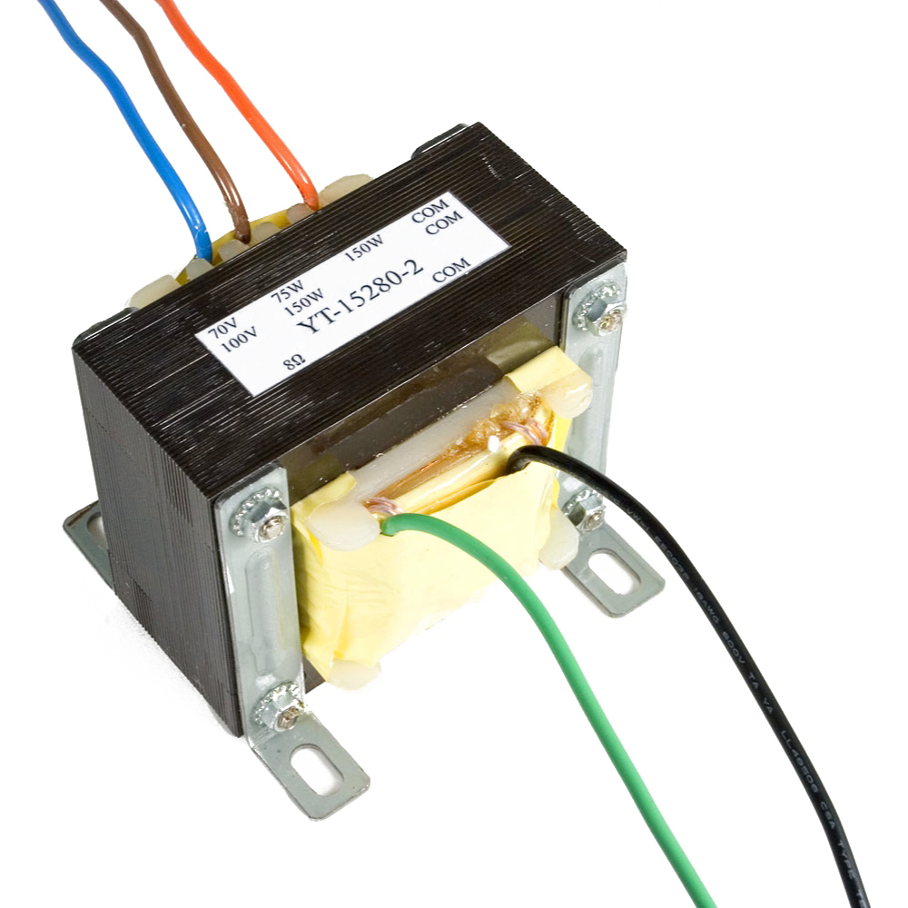 JBL 150 WATT TRANSFORMER FOR USE ON EITHER 70V OR 100V DISTRIBUTED LOUDSPEAKER LINES