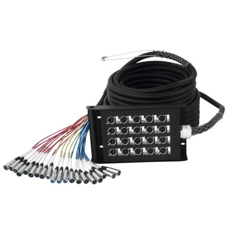 OMNITRONIC STAGE BOX 16 IN & 4 OUT WITH CABLE 30m XLR