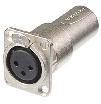 NEUTRIK XLR FEMALE-MALE FEEDTHROUGH ADAPTER FOR PANEL MOUNT