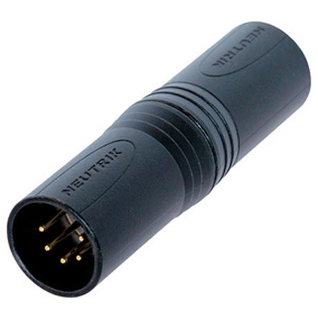 NEUTRIK 5 POLE XLR MALE-5 POLE XLR MALE (GENDER CONVERSION ADAPTER BLACK PLATING)