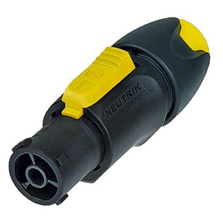 NEUTRIK LOCKING FEMALE CABLE CONNECTOR, SCREW TERMINALS