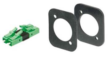 NEUTRIK SINGLEMODE APC TRANSCEIVER ADAPTER GREEN