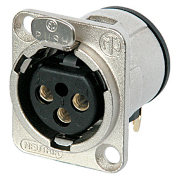NEUTRIK 3 PIN NICKEL ΘΗΛ. XLR BAΣ