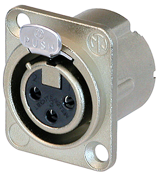NEUTRIK 3 POLE FEMALE RECEPTACLE