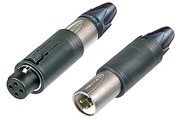 NEUTRIK 3 POLE UNISEX XLR CABLE CONNECTOR, BLACK