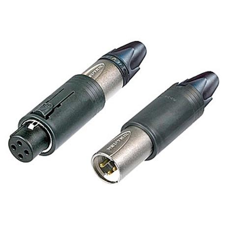 NEUTRIK 3 POLE UNISEX XLR CABLE CONNECTOR, BLACK