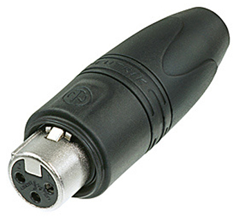 NEUTRIK 3-POLE ΘΗΛ.BYΣMA, IP67, GOLD CONTACTS, BLK