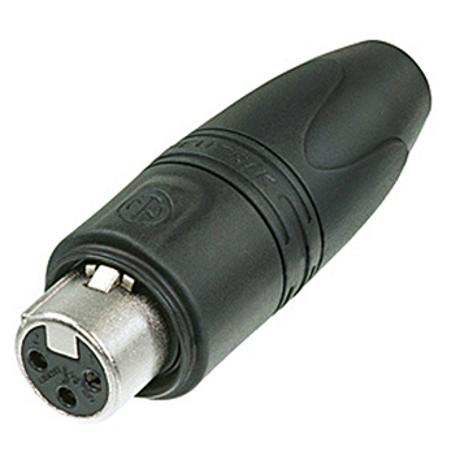 NEUTRIK 3-POLE ΘΗΛ.BYΣMA, IP67, GOLD CONTACTS, BLK