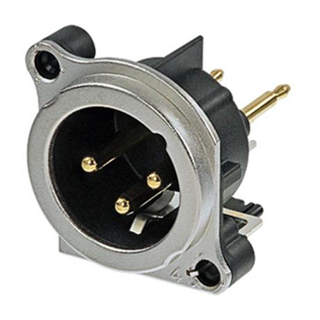 NEUTRIK ΒΥΣΜΑ ΣΑΣΙ B SERIES ΑΡΣΕΝΙΚΟ 3PIN ΜΕ ΔΙΑΚΟΠΤΗ