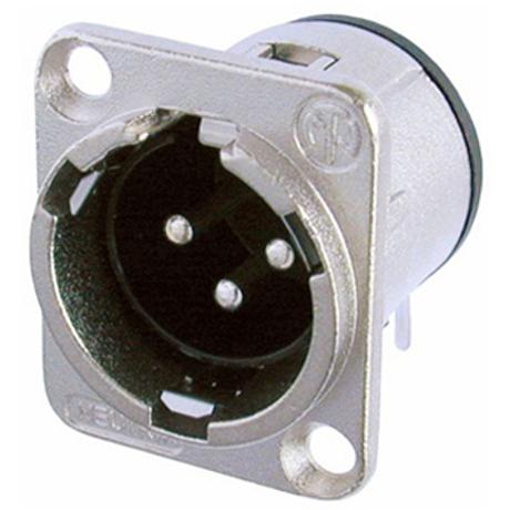 NEUTRIK 3 POLE MALE RECEPTACLE, HORIZONTAL PCB MOUNT