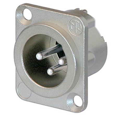 NEUTRIK 3 PIN ΑΡΣΕΝΙΚΟ  XLR ΣΑΣΣΙ D TYPE ΑΣΠΡΟ