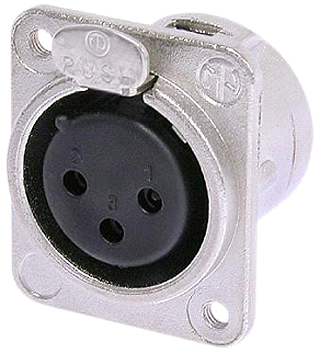 NEUTRIK 3PIN ΑΡΣ.XLR ΣΑΣΙ ΔΙΑΚΟΠ-ΜΑΥΡΟ