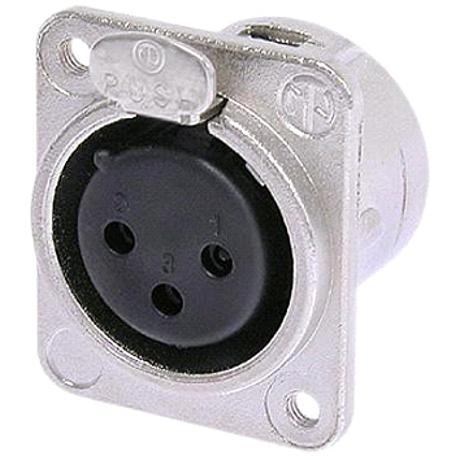 NEUTRIK 3PIN ΑΡΣ.XLR ΣΑΣΙ ΔΙΑΚΟΠ-ΜΑΥΡΟ