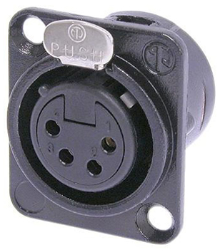 NEUTRIK 4 POLE FEMALE RECEPTACLE