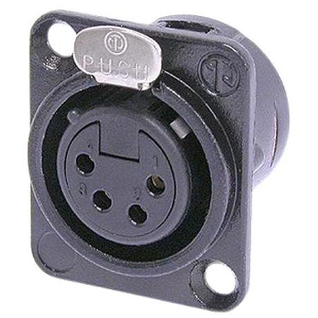 NEUTRIK 4 POLE FEMALE RECEPTACLE M3 MOUNTING HOLES