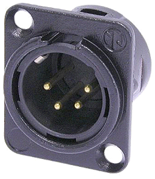 NEUTRIK 4 POLE MALE RECEPTACLE