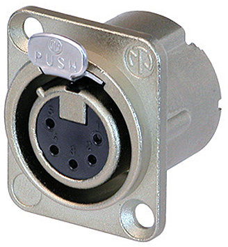NEUTRIK 5 POLE FEMALE RECEPTACLE M3 MOUNTING HOLES