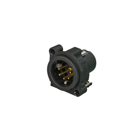 NEUTRIK 5 POLE MALE XLR RECEPTACLE VERTICAL PCB MOUNT
