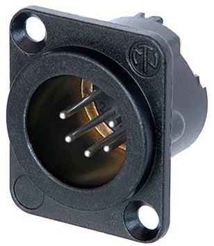 NEUTRIK 5 POLE MALE RECEPTACLE