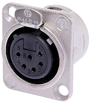 NEUTRIK 6 POLE FEMALE RECEPTACLE