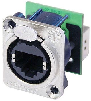 NEUTRIK ETHERCON FEEDTHROUGH CONN.D TYPE FOR PATCHFIELD