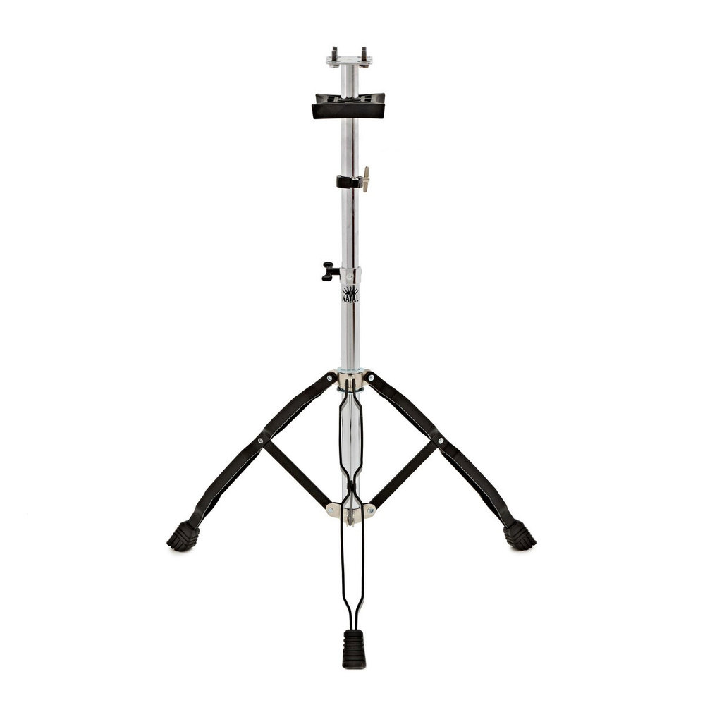 NATAL WOOD CONGAS CHROME HARDWARE 2 STAND BLK GLOSS