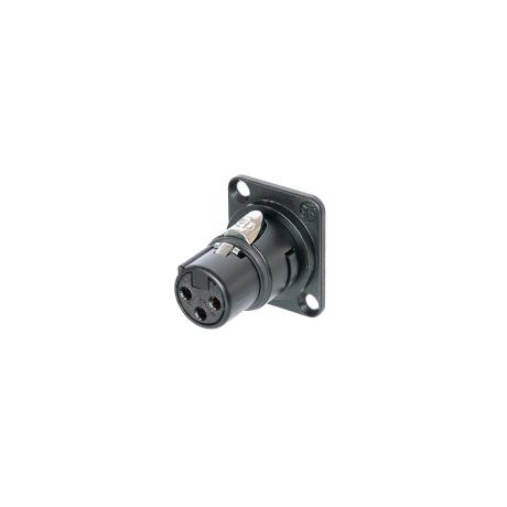NEUTRIK 3 POLE XLR FEMALE MODULE, D-SHAPE