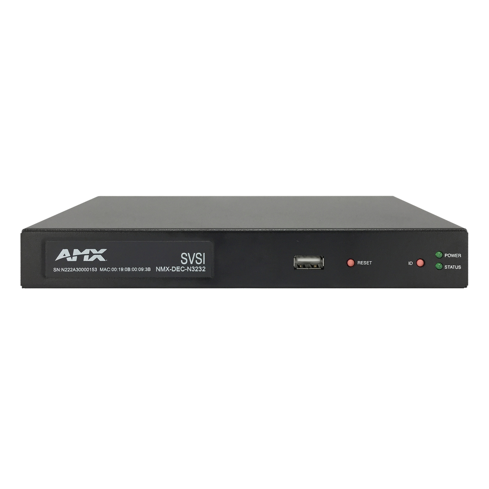 AMX SVSI Stand-alone H.264 Decoder with USB for record