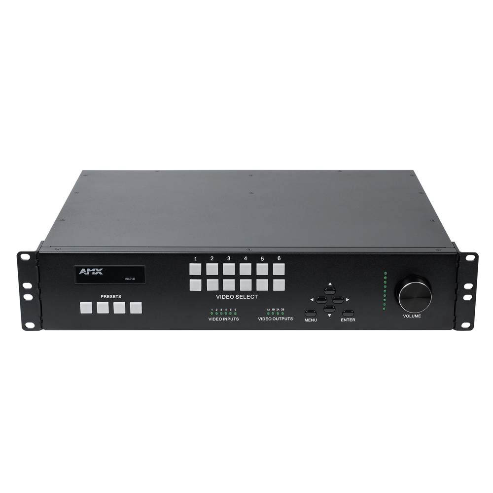 AMX 6X2 PRESENTATION SWITCHER READY NETWORKED AV SLOTS