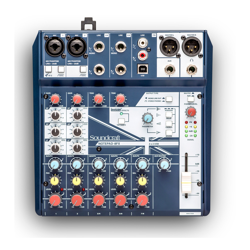 SOUNDCRAFT SMALL MIXER 8 MONO MIC/LINE INPUTS