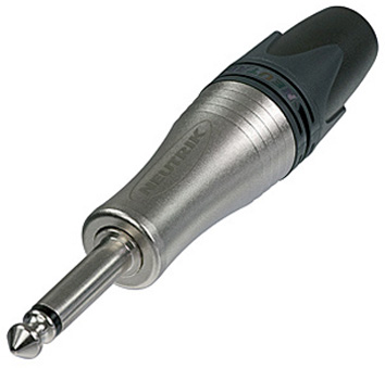 NEUTRIK 2 POLE 1/4'' PHONE PLUG UP TO 10 mm CABLE O.D.