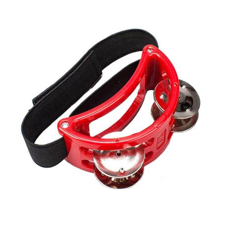 NATAL NATAL FOOT TAMBURINE RED