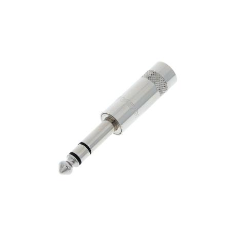 REAN 3 POLE 1/4'' PLUG, SHORT METAL HANDLE