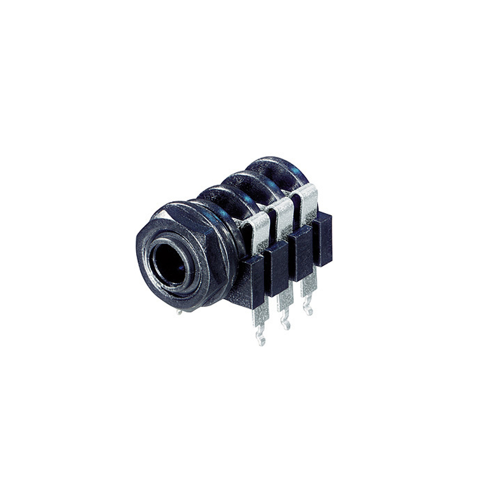 REAN 3 POLE HORIZONTAL 1/4'' JACK ALL CONTACTS SWITCHED LONG CONTACTS