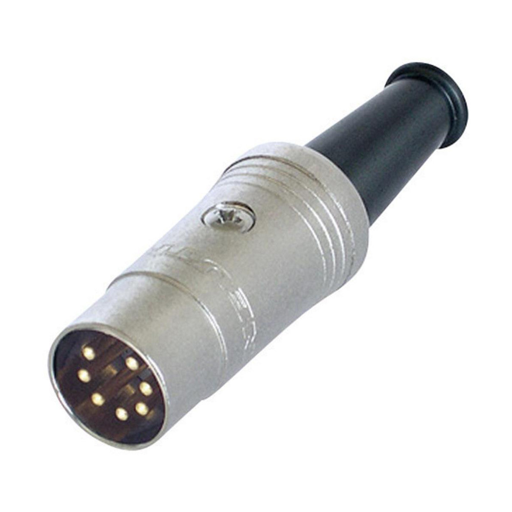 REAN 7 POLE DIN CABLE CONNECTOR, GOLD PLATED CONTACTS